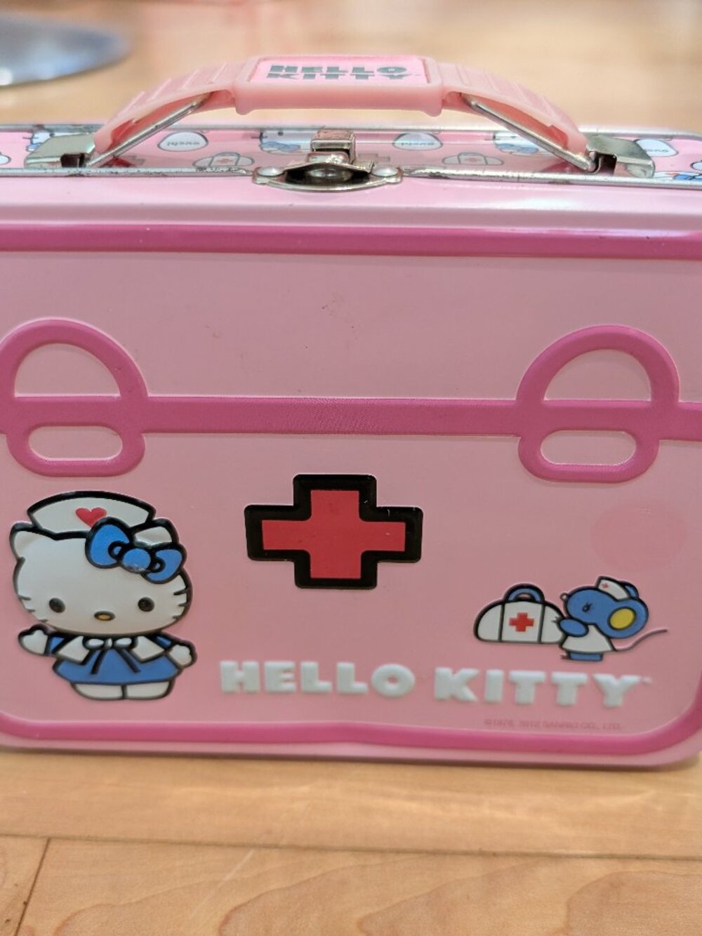 Hello Kitty First Aid Kit Tin (no supplies included)